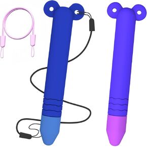 2 Pack Kid-Friendly Stylus Pens for Touch Screens, Silicone Pen Compatible with Kindle, iPad, iPhone, Android Phones, Writing Tablets and All Touchscreen Devices
