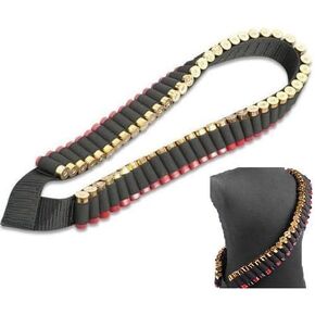 10, 12 & 20 Gauge GA Stealth Black 56 Round Shotgun Shotshell Ammo Shot Shell Shoulder Bandolier Bandoleer Carrier