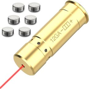 DARKFANG Bore Sight 9mm/.40 Cal/30-30 Win/30-06/.270/12 Gauge/300BLK/7.62x35 Easy Sighting Bore Sighter with Extra Batteries