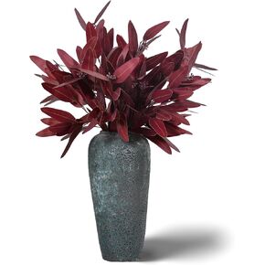 Artificial Eucalyptus Stems – Faux Greenery for Vase Decor, Realistic and Versatile Fake Eucalyptus Branches