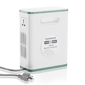 2000Watt 110V to 220/230V Voltage Converter Step Up Power Transformer 2000VA Convert from 100-120Volt to 220-240V wih 2 AC Outlets for Europ China Korea UK Appliances Used in US Canada Mexico