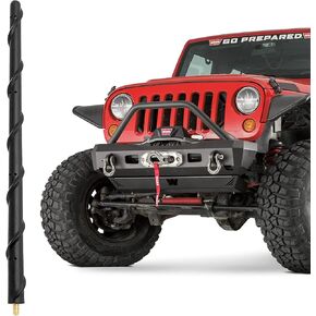 KSaAuto 16 Inch Antenna Compatible with Jeep Gladiator Wrangler JL JK Rubicon Sport Unlimited 4xe Sahara Willys Mojave 2007-2024, Jeep Wrangler Gladiator Accessories Car Antenna Upgrade Replacement