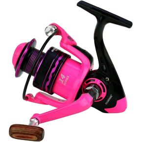 Baitcasting Reel, 5.2:1 Gear Ratio Spinning Reel, 14BB Stainless Steel Shielded Bearings Fishing Reel, for Freshwater Sea Fishing Boat Fishing Carp Fishing Pink OE3000