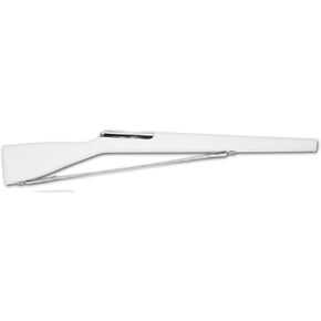 Elite 3 36" Color Guard Rifle (Silver Bolt/White Leather Strap) by Director's Showcase (DSI)