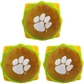 NCAA Alabama Crimson Tide HOT Dog Plush Dog & CAT Squeak Toy - Cutest HOT-Dog Snack Plush Toy for Dogs & Cats with Inner Squeaker & Beautiful Football/Basketball Team Name/Logo