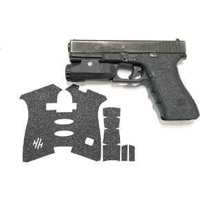 Handleitgrips Gun Grip Tape Compatible for Glock 17, 22, 34, 35 Gen 4 - Black Sandpaper Pistol Grip Tape, Easy Installation, Veteran Owned, Made in USA
