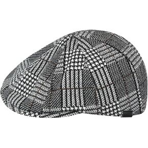 Kangol Pattern Flexfit Cap for Men and Women, Large/X-Large, Black Plaid