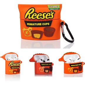 Silicone Case Cute Cover Compatible for Apple Airpods 1,2,3&Pro [Snacks Candy Series] (Airpods Pro Case, Reeses)