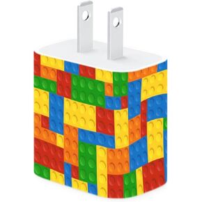 ملصقات لاصقة لشاحن الحائط من Legdesign متوافقة مع قابس iPhone iPad (18W / 20W USB-C) - غطاء شخصي - نحيف للغاية in Kuwait