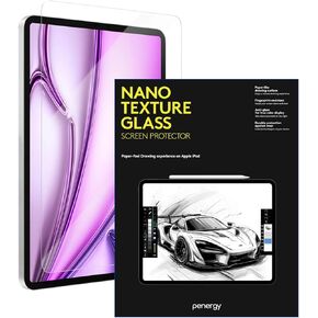 Screen Protector made for Apple iPad 13" Air (M2) - Nano Texture Glass, Paper like Feel, Anti Glare, HB Pencil Friction for Writing, Sketching & Everyday Use