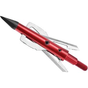 DEEPOWER 2 Blade Archery Hunting Broadheads 100 Grain 6 Pack Arrow Tips 2.0" Cutting Diameter