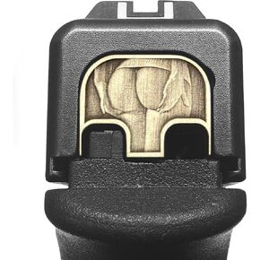 Milspin CNC Milled 3D Cheeks Slide Back Plate (Butt Plate) Compatible with Glock Gen 1-5, Models G17-G41, G45 I Made in USA (Butt Cheeks)