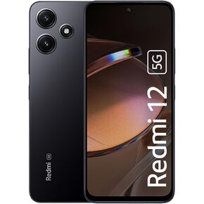 Redmi Xiaomi 12 5G + 4G LTE (128GB + 4GB) Factory Global Unlocked 6.79" 50mp Triple Camera (Tmobile Mint Tello Global) + Extra (w/Fast 51W Dual USB Car Charger) (Midnight Black Global)