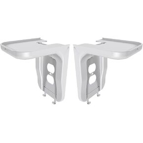 Suptek Wall Outlet Shelf, Home Wall Shelf Organizer for Outlets, Perfect for Bathroom, Kitchen, Bedrooms,Ideal for Cell Phone,Speaker up to 20lbs,With Cable Management and Detachable Hooks,White(S3W)
