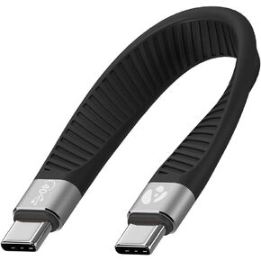 Afterplug Short USB3 Cable [20Gbps, 5 inch], 100W USB C to USB C Charger for External SSD, MacBook Pro/Air, iPad Pro, iPhone 15, Plus, Pro, Pro Max, Nintendo Switch, Power Bank