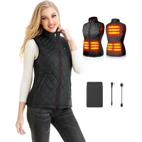PETREL Heated Vest Women with Battery Pack, Women's Heated Vest, Rechargeable Lightweight Heating Vest Warming for Hunting