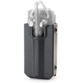 Eleven 10 Slick Front Rigid TQ Case for SOF-TT Tourniquet, Wolf Grey, MOLLE Attachment - Tourniquet Included