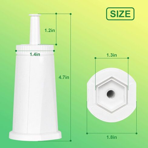 4pcs Water Filter for Breville Espresso Machine -Breville Barista Touch, Oracle Touch, Barista Pro,Claro Swiss Bes880, Bes878, Bes870, Bes876, Bes920xl-Compare to #BES008WHT0NUC1 by TOMOON in Saudi Arabia