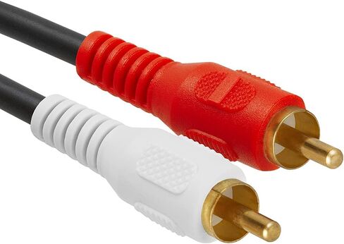 Cmple - 3.5mm to RCA Cable 12ft RCA to AUX Cord Adapter 2 RCA Y Splitter Stereo Audio Auxiliary Cord 1/8 to RCA Male to Male for Speakers, Headphones, Home Audio System, Home Theater in Saudi Arabia