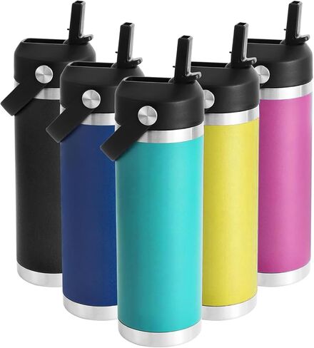 SYACOT Straw lid for Yeti Rambler Water Bottle 18 26 36 64 oz, Replacement Cap Straw Cap for RTIC 18oz 26oz 36oz, Lid with Straw and Brush and Flexible Handle ﻿ in Saudi Arabia