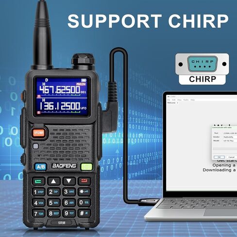 BAOFENG 5RM GMRS Handheld Radio, Multi-Band Long Range Two Way Radio with 999 Channels,Type-C Rechargeable Batteries, DTMF NOAA FM AM 2 Pack Full kit in Saudi Arabia