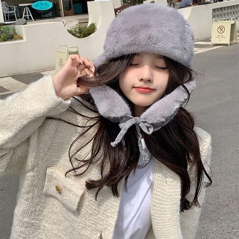 Womens Winter Warm Cable Knitted Hat Thick Fleece Lined Sherpa Pilot Hood Cap Windproof Earflap Beanie Peruvian Trapper Hat in Saudi Arabia