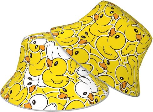 Bucket Hat Beach Summer Sun Hat Reversible Fisherman Hats Double Sided Wearing for Women Men Boys Girls in Kuwait