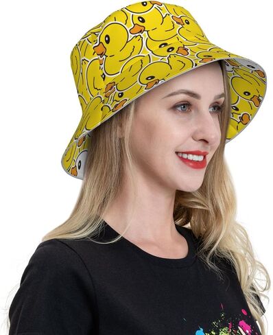 Bucket Hat Beach Summer Sun Hat Reversible Fisherman Hats Double Sided Wearing for Women Men Boys Girls in Kuwait
