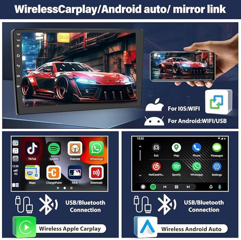 【8-Core 2+64G】راديو سيارة Android 13 لسيارة Dodge Ram 1500 2500 3500 2013-2018 9 بوصات IPS بلوتوث تعمل باللمس ستيريو سيارة مع Carplay لاسلكي Android Auto Mirror Link DSP GPS WiFi SWC+AHD كاميرا احتياطية وميكروفون in Kuwait