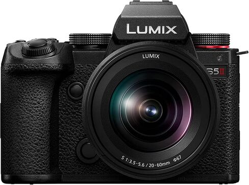 Panasonic LUMIX S5II Full Frame Mirrorless Camera with 20-60mm F3.5-5.6 Lens DC-S5M2KK Bundle Including Deco Gear Photography Bag + Microphone + Monopod + 64GB Card + Software Kit and Accessories in Saudi Arabia