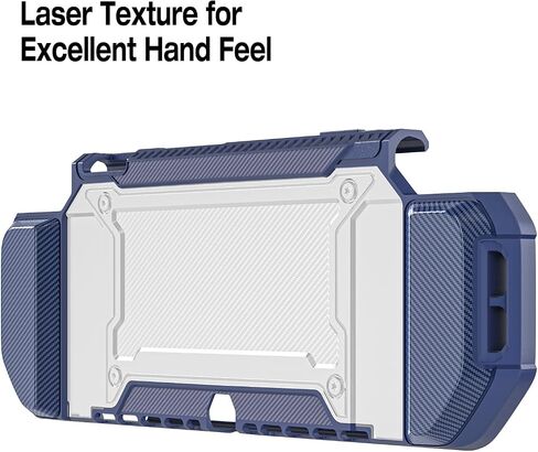 for Nintendo Switch OLED Case 2021,Dockable Switch OLED Protective Case, Solid Silicone OLED Switch Case with Elevated TPU Grip and Hard Shell Transparent Back in Saudi Arabia