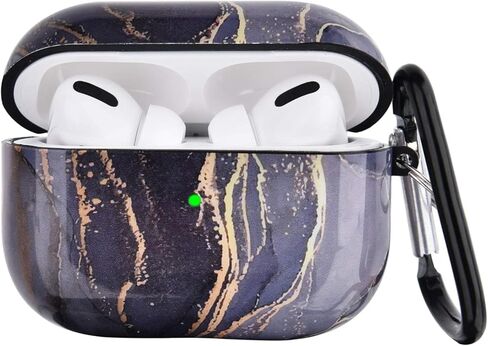 OLEBAND Case Fit for Airpod 3rd Generation Case(2021) with Pattern,Hard Cover,Anti-Slip Case,Compatible for Apple Air pod Case Pro 3rd Gen,for Women and Girls,Watercolor Marble in Kuwait