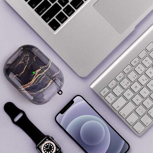 OLEBAND Case Fit for Airpod 3rd Generation Case(2021) with Pattern,Hard Cover,Anti-Slip Case,Compatible for Apple Air pod Case Pro 3rd Gen,for Women and Girls,Watercolor Marble in Kuwait