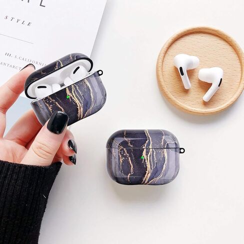 OLEBAND Case Fit for Airpod 3rd Generation Case(2021) with Pattern,Hard Cover,Anti-Slip Case,Compatible for Apple Air pod Case Pro 3rd Gen,for Women and Girls,Watercolor Marble in Kuwait