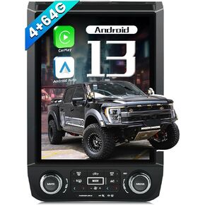 Car Radio for Ford F150 2015 2016-2021, 1920 x 1200P 8 Core 12.1 Inches GPS Navigation Wireless Carplay Android Auto Android13 Split Screen 5G-WiFi 4G+64GB