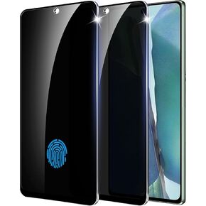 【2+1 Pack】 Designed for Samsung Galaxy Note 20 Privacy Screen Protector【Support Fingerprint Unlock】 9H Tempered Glass,AntiSpy Film Compatible with Samsung Note20 5G