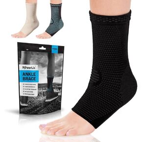 POWERLIX Legs Orthopedic Brace Compression Support Sleeve (Pair) for Swelling, Sprain, Plantar Fasciitis, Arthritis, Tendinitis