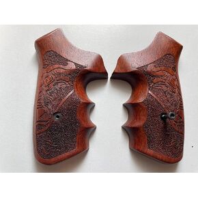 New! Wood Grip Compatible with Taurus Raging Bull/Raging Hunter 454 460 480 500 Rough Texture/Checker Hardwood#Raging07