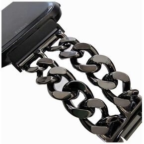 DSAAplus Gold Chain For Fitbit Versa 4/Sense 2, Fitbit Versa 3/Sense, Versa 2, Versa, Versa Lite Edition,Stainless Steel Metal Link Strap Wristband Bracelet