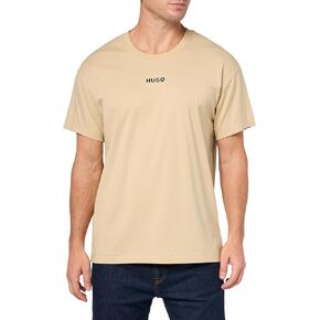 HUGO Men's Center Logo Cotton Short Sleeve T-Shirt