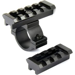 TACFUN Barrel Clamp 1" Ring Picatinny Mount Fits Mossberg 500 & Shotgun 12GA Mag Tube