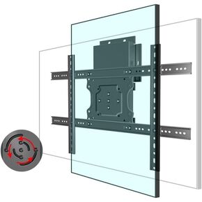65 70 inch Vertical and Horizontal Rotating TV Wall Mount for 37-75 inch LED LCD Screen, Support Phone Cast to TV, Swivel Stand Arm, Max VESA 600×400mm Weight up to 110lbs DG660
