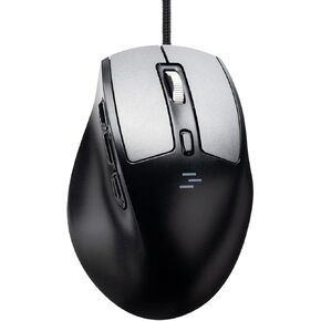 SANWA Wired Ergonomic Mouse, LED Screen 25° Vertical Mouse with 9 Buttons, Programmable, Silent Optical USB Mouse, 1200/1600/2000/2400 DPI, Compatible with Windows, MacOS, Chrome OS, Right Handed