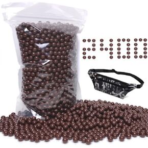 Slingshot Ammo 3/8 Inch, 2400pcs Biodegradable Clay Sling Shot Ammo Ball, Come with Ammo Pouch.