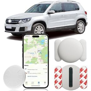 Tracker Device for Vehicles,Mini Hidden Car Tracker with Magnetic Case,Real Time GPS Tracker,GPS Tracker for Vehicles No Monthly Fee,Air Tracker Tag with Apple Find My(iOS Only) for Vehicles (A)