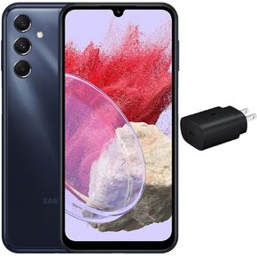 SAMSUNG Galaxy M34 5G Dual SIM (128GB, 6GB) 6.5" 120Hz AMOLED, Octa-Core 5nm, 4K Camera (International Model GSM Unlocked for US & Global) M346B/DS (w/ 25W Fast Charger, Midnight Blue)