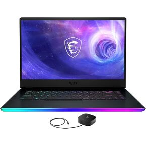 MSI Raider GE66-15 Gaming & Entertainment Laptop (Intel i7-12700H 14-Core, 64GB DDR5 4800MHz RAM, 2x8TB PCIe SSD RAID 0 (16TB), GeForce RTX 3080 Ti, 15.6" Win 11 Pro) with G2 Universal Dock