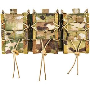 High Speed Gear MOLLE Triple TACO Shingle, Holds 3 Rifle Magazines, MultiCam