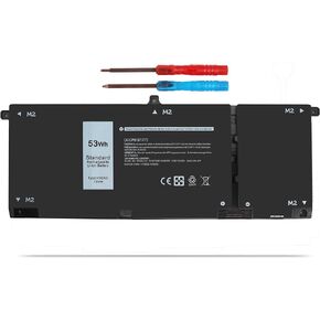 Type H5CKD 53Wh Battery Replacement for Dell Inspiron 5400 5406 7405 7300 7306 7500 7506 2-in-1 Silver 5300 5301 5401 5402 5408 5409 5501 5502 5508 5509 Latitude 3410 3510 Vostro 5300 5301 7T8CD 15V