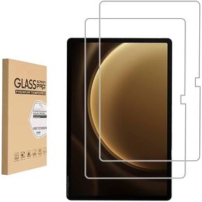 (2 Pack) Screen Protector for Samsung Galaxy Tab S9 FE Plus 12.4 Tempered Glass，9H Hardness Anti Scratch，Bubble Free，Case Friendly Easy Installation